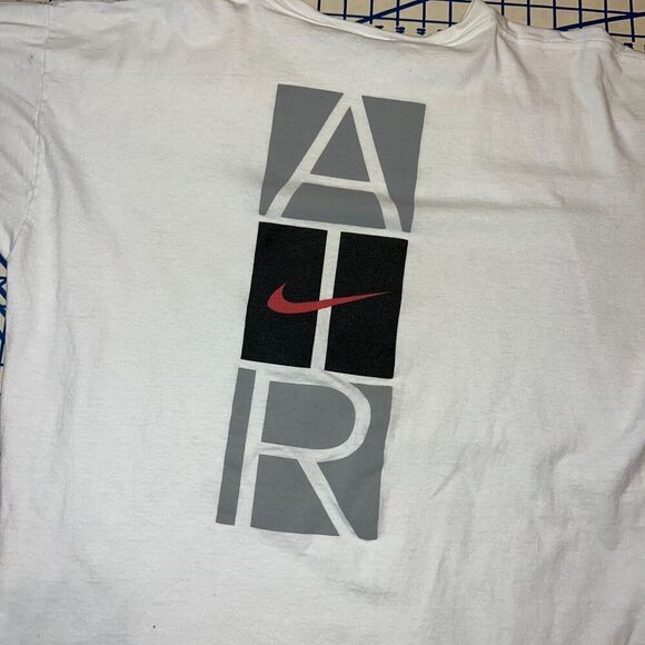 Vintage Nike Air T-Shirt Size XL Double Sided White Short Sleeve - Picture 9 of 13